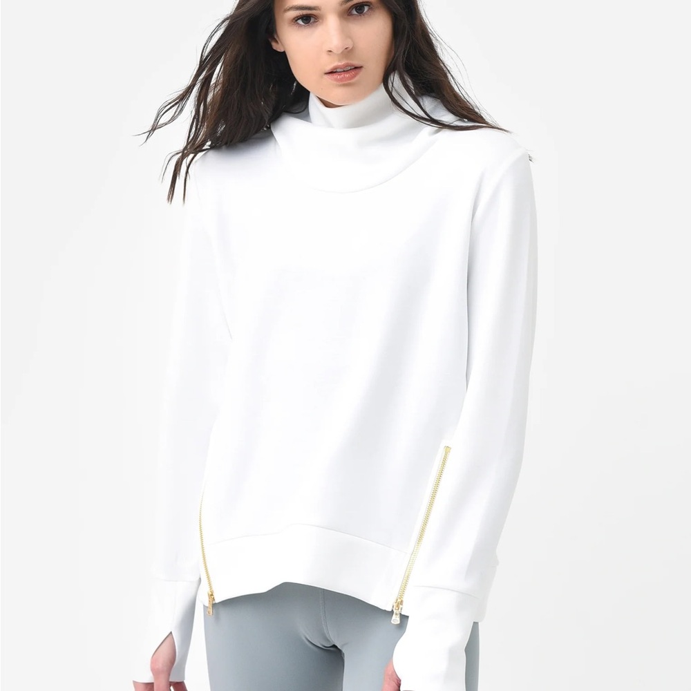 Addison Bay Polished Double Knit Zip Everyday Pullover